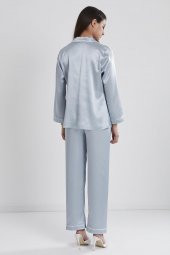 Saten Biyeli Pijama Takımı - 4