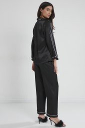 Saten Biyeli Pijama Takımı - 3