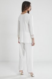 Penye Dantelli Pijama Takımı - 5