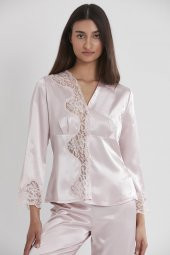 Saten Dantelli Pijama Takımı - 3