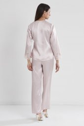 Saten Dantelli Pijama Takımı - 5