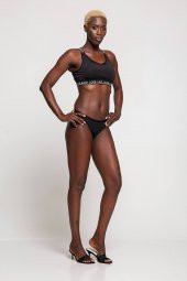 Yazılı Lastikli Fitness Sporcu Büstiyer - 3