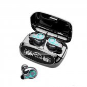 Yeni M32-B TWS Bluetooth kulaklık V5.1 yarı kulak spor su geçirmez dijital ekran Stereo kulakiçi - 1