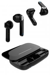Wireless True Siyah Kızaklı Bluetooth Kulaklık Version 5.0 Upgrade Sürüm - 1