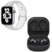 Watch 7 Nike 44 Gümüş Akıllı Saat  Buds Pro Siyah Kablosuz Bluetooth Kulaklık - 1