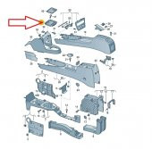 CADDY 2004-2011 TOURAN 2003-2008 ORTA KONSOL RAF GÖZÜ - 1