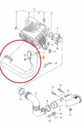 LT35 1997-2007 HAVA FİLİTRE HORTUMU -ORJ- - 1