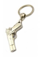 14 lü Tabanca Metal  Anahtarlık (Nikel) - 1