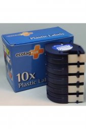 Letratag Muadili Thermal Plastik Şerit Etiket Mavi 10lu Eco Paket - 1