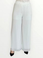 PİLELİ ASTARLI BOL PAÇA PANTOLON - 1