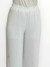 PİLELİ ASTARLI BOL PAÇA PANTOLON - 4
