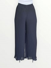PİLELİ ASTARLI BOL PAÇA PANTOLON - 7