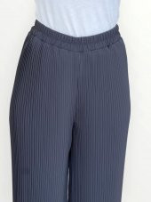 PİLELİ ASTARLI BOL PAÇA PANTOLON - 8