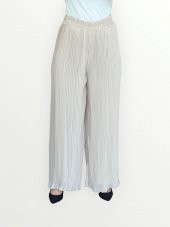 PİLELİ ASTARLI BOL PAÇA PANTOLON - 9