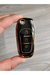 Ford Fiesta Mondeo Ranger Mustang Sustalı Anahtar Nano Kılıf Siyah - 1