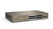 TENDA TEF1118P-16-150W 16PORT 10/100 YÖNETİLEMEZ POE SWITCH - 1