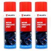 3X Würth Motor Temizleyici Sprey 500 ml (Su Gerekmez) - 1