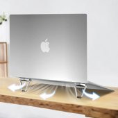 Coofbe Mini Laptop Standı Masaüstü Laptop Tutucu Laptop Standı Portatif Yapışkanlı Laptop Standı set - 4