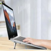 Coofbe Mini Laptop Standı Masaüstü Laptop Tutucu Laptop Standı Portatif Yapışkanlı Laptop Standı set - 5