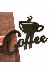 Coffee Mutfak Dekor Mutfak Duvar Dekorasyonu Ahşap Duvar Yazıları - 1