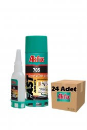 Akfix GA060 Mdf  Hızlı Yapıştırıcı 1 Koli ( 24 Adet) 200ml+50Gr (705) - 1