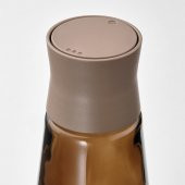 2 Adet Tuzluk-Karabiberlik MeridyenDukkan Cam-Kahverengi Amber Renk 12 cm, 2 Parça - 5
