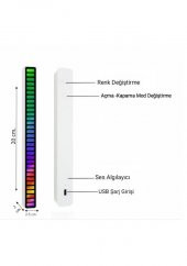 Concord RGB-L1 Rgb Ekolayzer Led Çubuk – Müziğe Duyarlı Ve Ritim Animasyonlu - 7