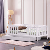 Setay Berlin MDF Montessori Yavrulu Karyola Beyaz - 1