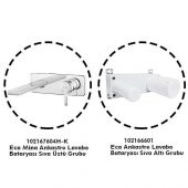 Eca Mina Ankastre Lavabo Bataryası Set/Tek Rozet (102167604H-K+102166601) - 1