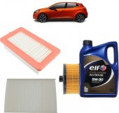 Mais Renault Clio 5 3Plus Filtre Bakım Seti 1.0 1.3 tCe Evolution Yağlı 2019 Sonrası KİT1131C - 1