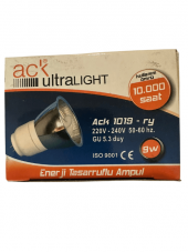 ACK Ultralight 9W 220V Mavi Işık GU5.3 Duylu - 1