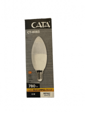 Cata CT-4083 8W 6400K Beyaz Led Buji Ampul E14 Duylu (10 Adet) - 1