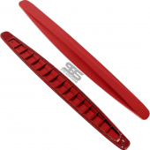 Tampon Koruma Kırmızı Karbon Kabartma Şerit Seti 2li Tampon Koruyucu Şerit Her Araca Uyumludur - 2