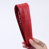 Tampon Koruma Kırmızı Karbon Kabartma Şerit Seti 2li Tampon Koruyucu Şerit Her Araca Uyumludur - 3