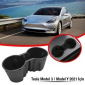 Coofbe Tesla Araçlar İçin Bardaklık Tutucu Tesla Model 3 Bardak Tutucu ve Model Bardak Tutucu - 3