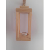 Petek Home Life ahşap askılı aplik fener mumluk 2 adet - 3