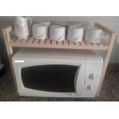 Petek Home Life tezgah üstü mikrodalga ahşap raf - 3