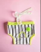 Lime Fuzz Tişört ve İç Çamaşırı Set Köpek Kıyafeti Köpek Kostümü - 12