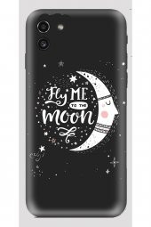 Samsung Galaxy A03 Fly Me Moon Tasarımlı Silikon Kılıf - 1