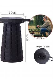 Açılır Katlanır Taşınabilir Ayarlanabilir Tabure 150kg Taşıma Kapasiteli Portatif Tabure - 2