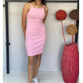 CNG MODA Genç Ip Askılı Elbise Yazlık Triko - 2