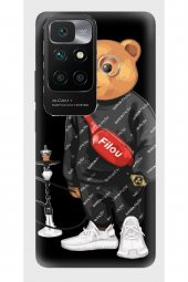 Xiaomi Redmi 10 2022 nargileci ayı  desenli kılıf - 1