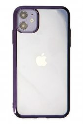Dijimedia iPhone 11 Kılıf Element Silikon - Mor - 1