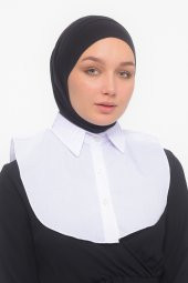 Kadın Plise Gömlek Yaka Hazır Tesettür İç Boyunluk Yakalık - 6