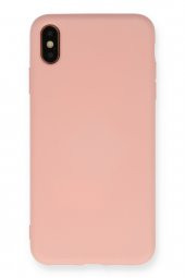 Bilişim Aksesuar Lansman iPhone XS Max Kılıf Nano içi Kadife  Silikon - Pembe - 1