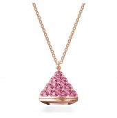 5628296 Swarovski Saat Kolye Pendant Watch, Triangle cut, Pink Rose gold-tone finish - 1