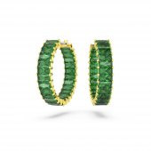 5658651 Swarovski Küpe Matrix:Pe Hoop Baguette Earrings Green Gre/Gos - 1