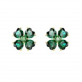 5666236 Swarovski Küpe Idyllia:Pe Stud Clover Gre/Gos - 1