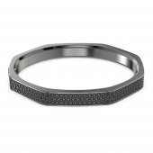 5656842 Swarovski Bilezik Dextera:Bangle Octagon shape, Pave Large Black, Ruthenium plated Size M - 1