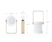 Katlanabilir Dokunmatik Kısalabilir USB Şarj Edilebilir LED Gece Lambası - 4